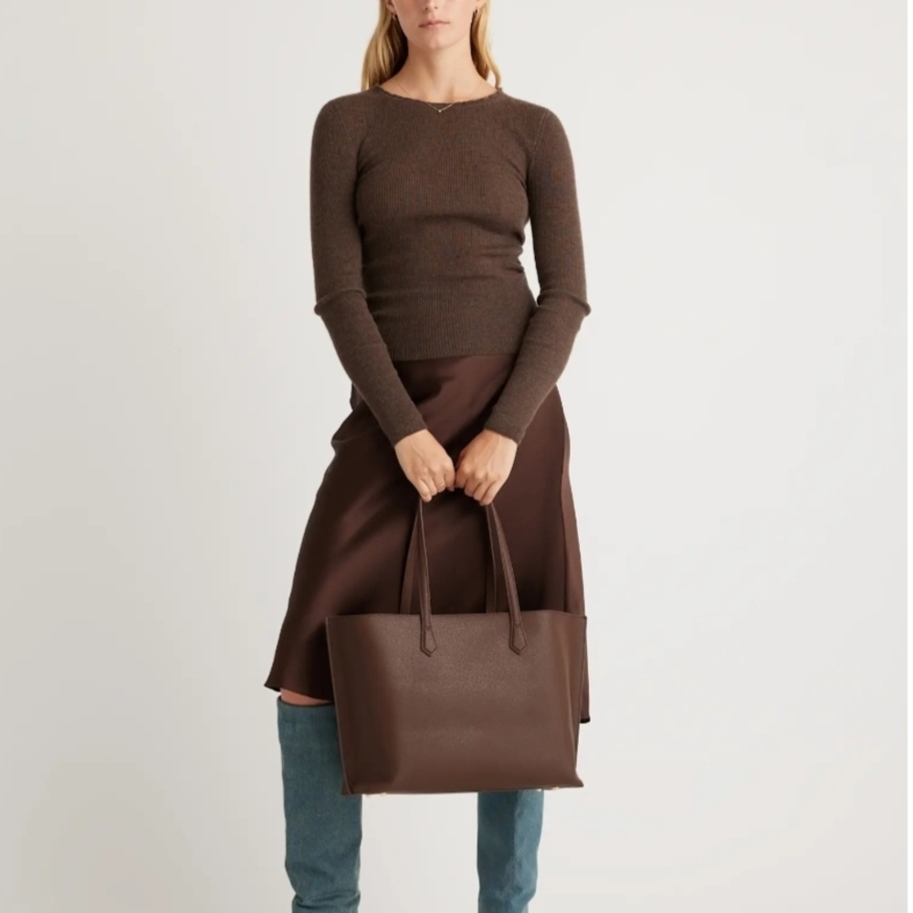 Italian Leather 5-Star Tote Bag by Quince
